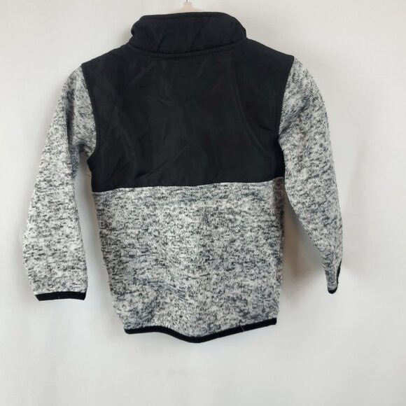 Timberland Boys Black Grey Pullover 1/3 Zip Sz 24mnths Collared Jacket - Picture 4 of 8